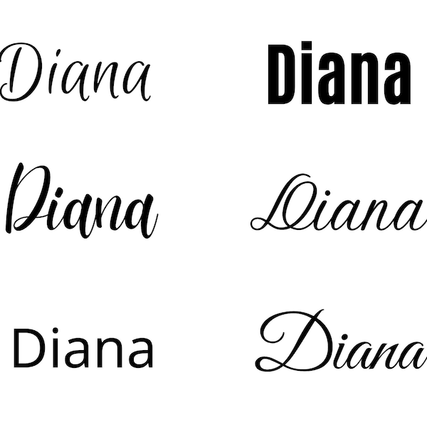 Diana svg , Diana Baby Name svg, Diana Wedding Name svg