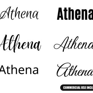 Athena svg , Athena Baby Name svg, Athena Wedding Name svg