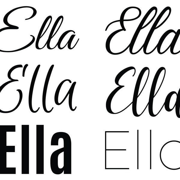 Ella svg , Baby Names svg, Wedding Names svg