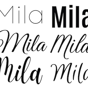 Mila svg , Baby Namen svg, Hochzeit Namen svg