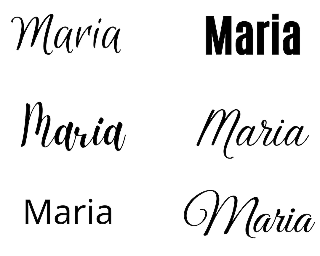 Maria Svg , Maria Baby Name Svg, Maria Wedding Name Svg Etsy