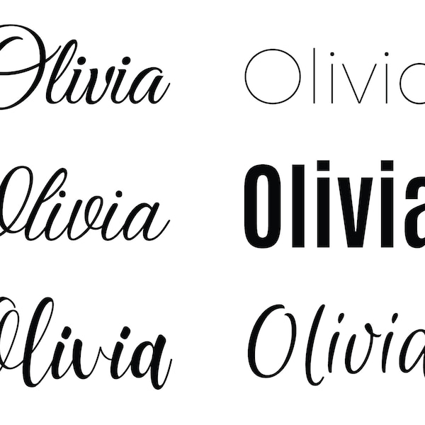Olivia svg, Namen svg, Baby svg