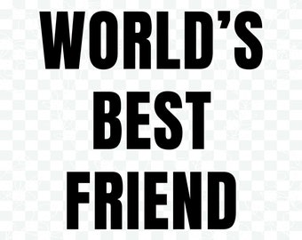 World's Best Friend svg