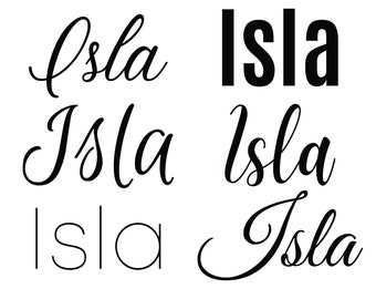 Isla svg , Baby Names svg, Wedding Names svg