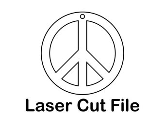 Peace Sign Laser Cut Datei svg