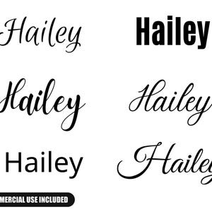 Hailey svg , Hailey Baby Name svg, Hailey Wedding Name svg
