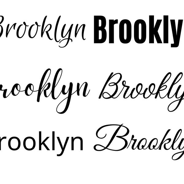 Brooklyn svg , Brooklyn Baby Name svg, Brooklyn Wedding Name svg