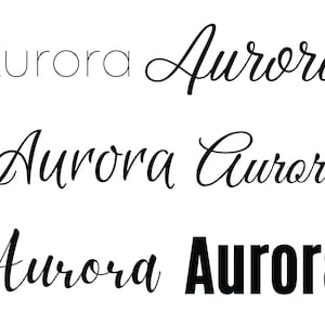 Aurora svg, nomes de bebês svg, nomes de casamento svg