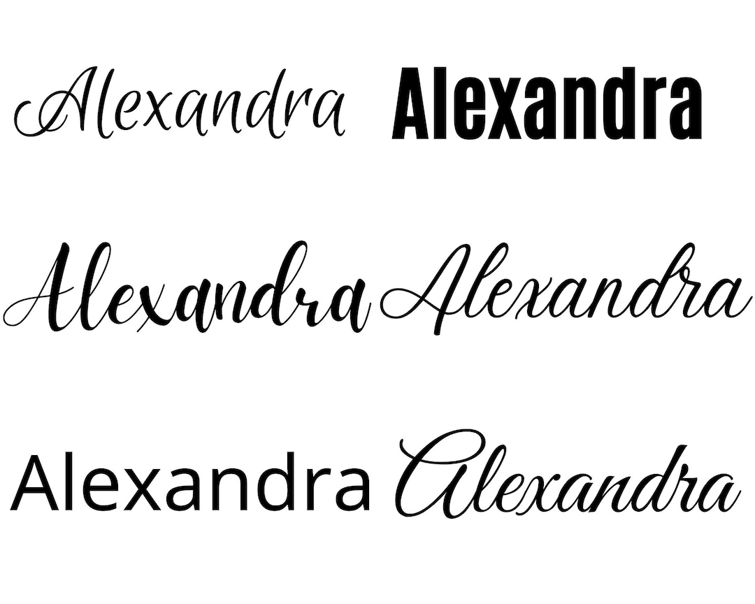 Alexandra Svg Alexandra Baby Name Svg Alexandra Wedding - Etsy