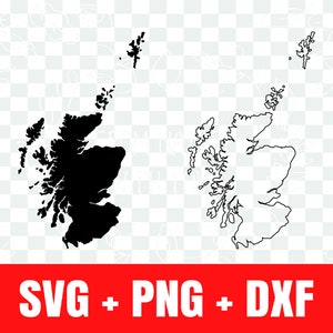 Het silhouet svg van Schotland, De omtrek van Schotland svg