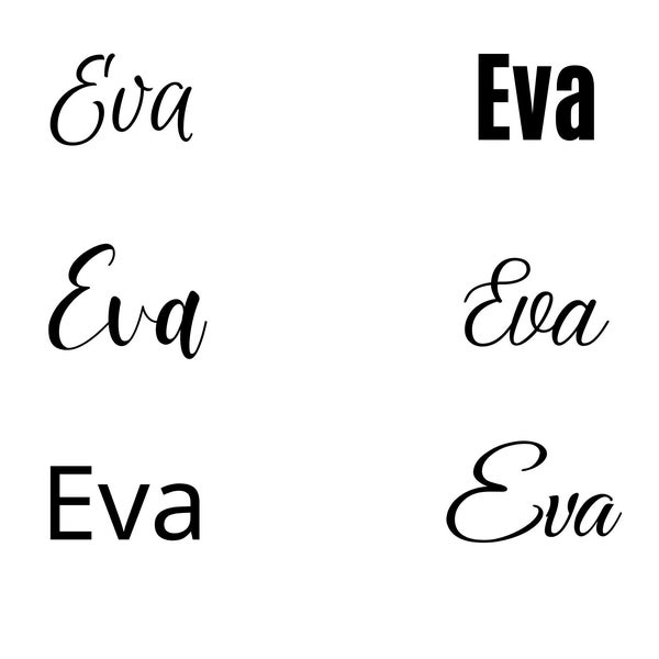 Eva svg , Eva Baby Name svg, Eva Wedding Name svg