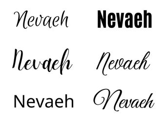 Nevaeh svg , Nevaeh Baby Name svg, Nevaeh Wedding Name svg