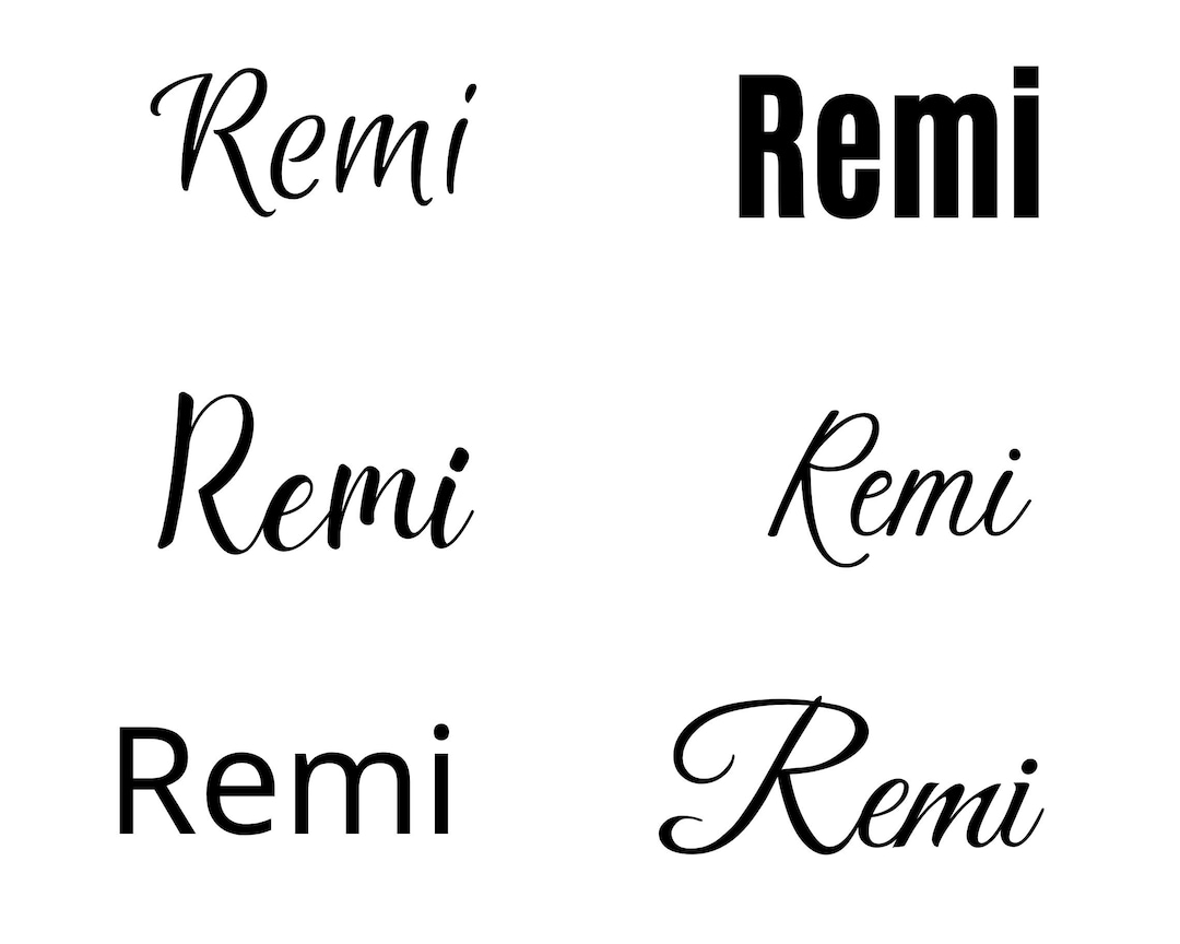 Remi Svg , Remi Baby Name Svg, Remi Wedding Name Svg - Etsy