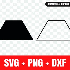 Trapezoid svg , Trapezoid silhouette svg, Trapezoid outline svg