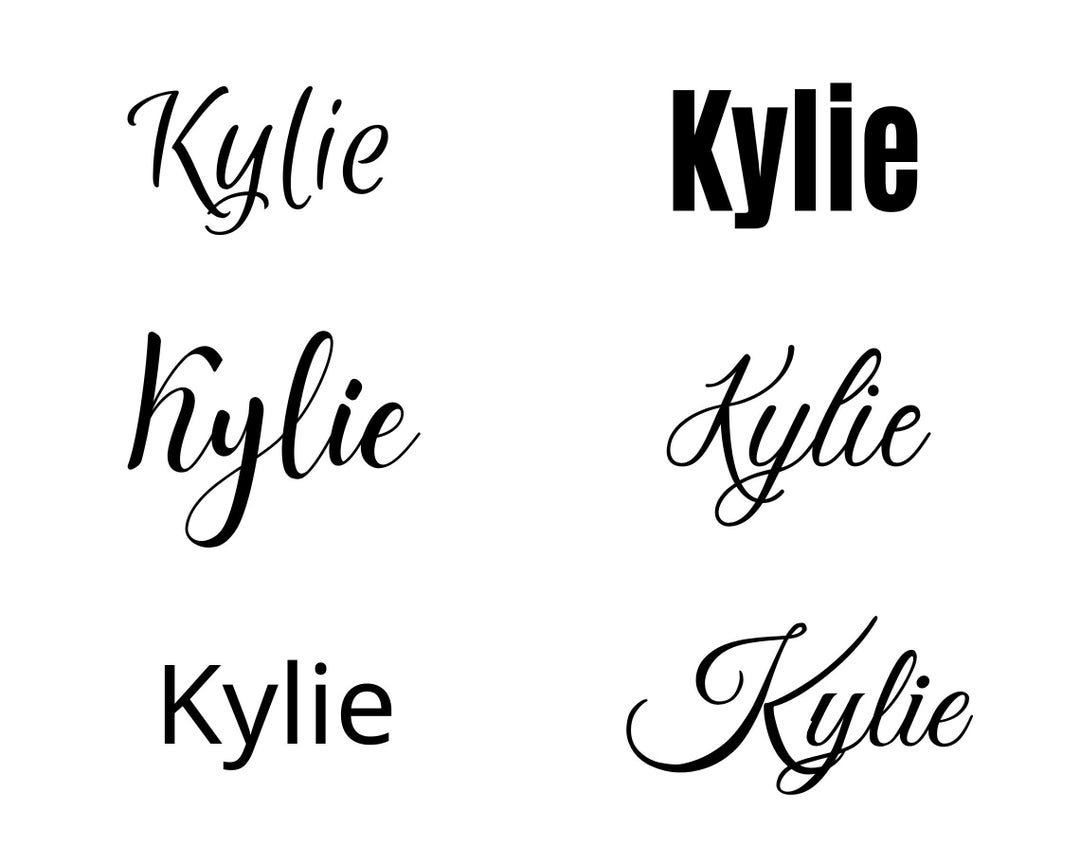 Kylie Svg , Kylie Baby Name Svg, Kylie Wedding Name Svg - Etsy