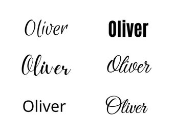 Oliver in formato SVG, nome del bambino Oliver in formato SVG, nome del matrimonio Oliver in formato SVG