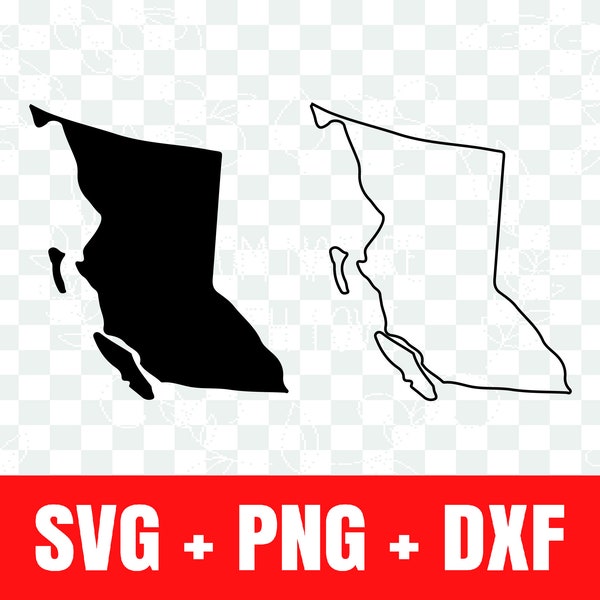 British Columbia svg, British Columbia silhouette svg, British Columbia outline svg