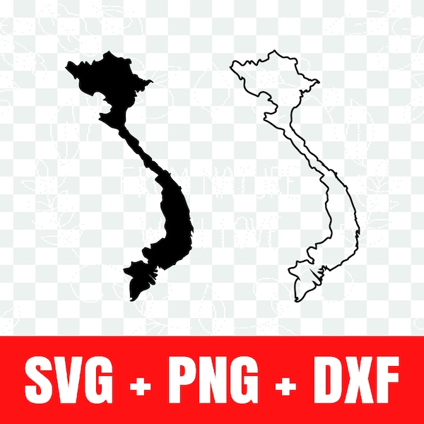 Vietnam silhouette svg, Vietnam outline svg