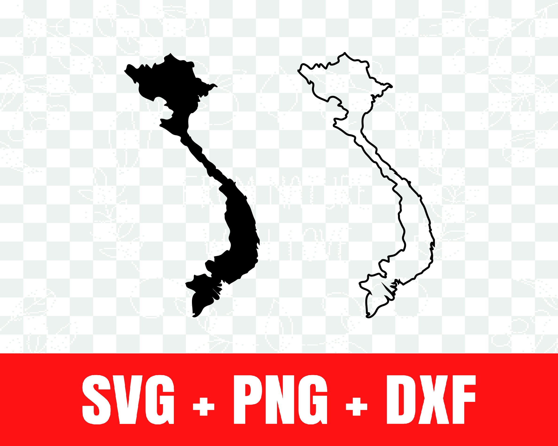 Vietnam Silhouette Svg Vietnam Outline Svg - Etsy Ireland