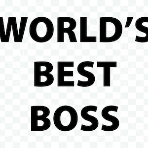 Worlds Best Boss svg png image 2