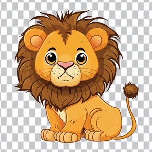 Cartoon Löwe SVG, Löwe ClipArt, Löwe Clipart, Löwe Cricut svg