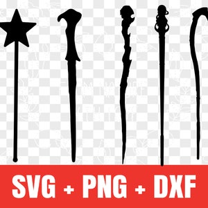 Baguette magique svg, Baguette magique silhouette svg
