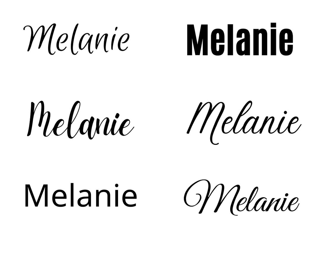 Melanie Svg Melanie Baby Name Svg Melanie Wedding (Instant Download) - Etsy