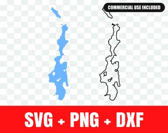 Lac Priest (SVG), silhouette du lac Priest (SVG), contour du lac Priest (SVG)