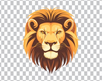 Lion Face SVG