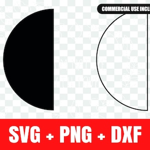 Half Circle svg, Half Circle silhouette svg, Half Circle outline svg