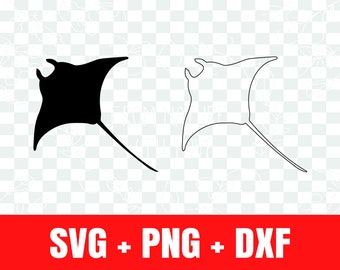 Manta Ray silhouette svg, Manta Ray outline svg