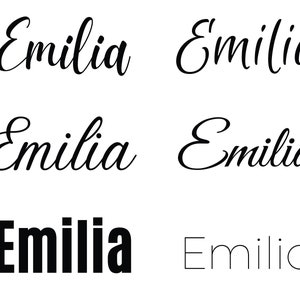 Emilia svg , Baby Namen svg, Hochzeit Namen svg