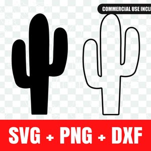 Silueta de cactus en formato SVG, contorno de cactus en formato SVG.