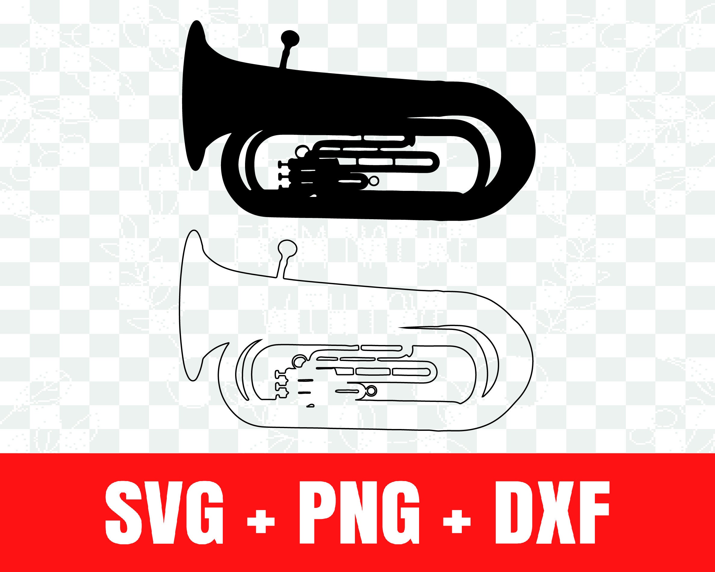 Tuba Silhouette svg Tuba Umriss svg Etsy.de