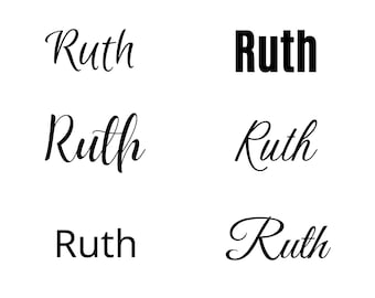 Ruth svg, Ruth bebisnamn svg, Ruth bröllopsnamn svg