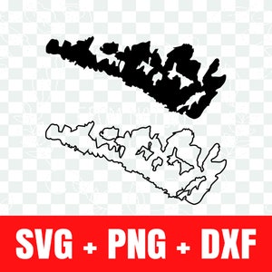 Manitoulin Eiland silhouet svg , Manitoulin Eiland schets svg