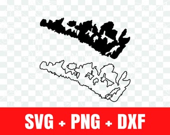 Manitoulin Island silhouette svg , Manitoulin Island outline svg