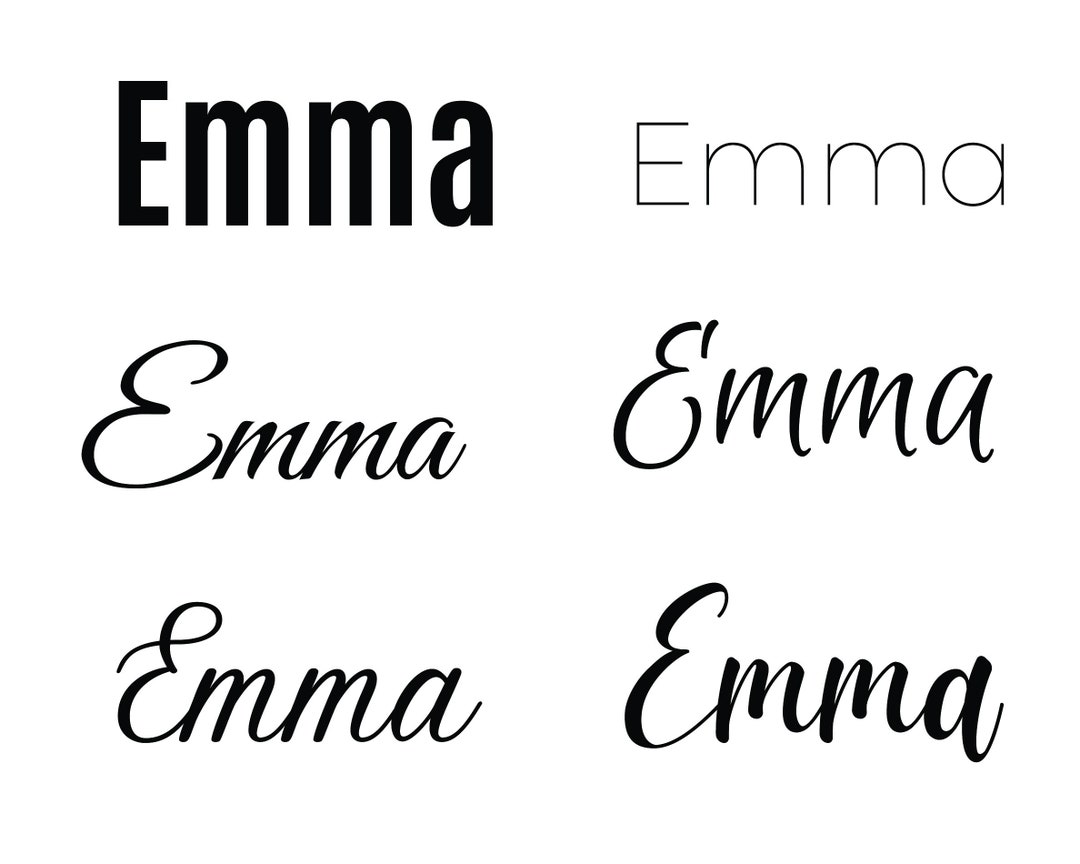 Emma Name Svg Png , Baby Name Svg Etsy