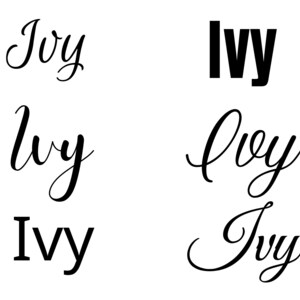 Ivy svg , Ivy Baby Name svg, Ivy Wedding Name svg