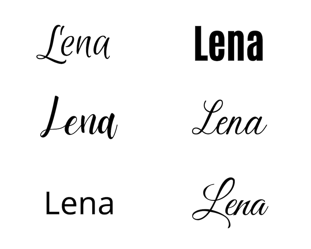 Lena Svg , Lena Baby Name Svg, Lena Wedding Name Svg - Etsy