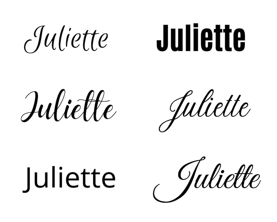 Juliette Svg , Juliette Baby Name Svg, Juliette Wedding Name Svg