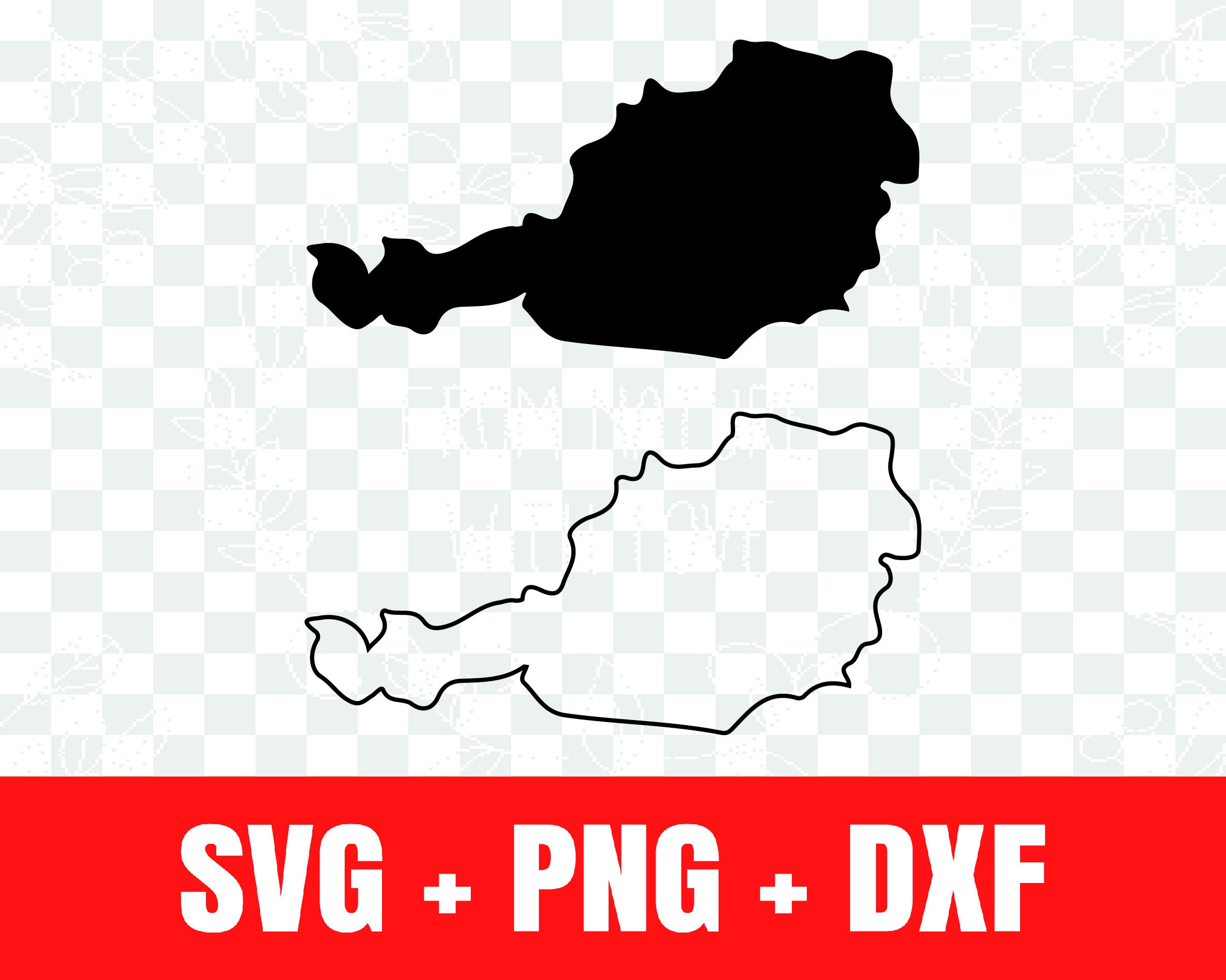 Österreich Karte SVG Österreich Silhouette svg Österreich - Etsy.de