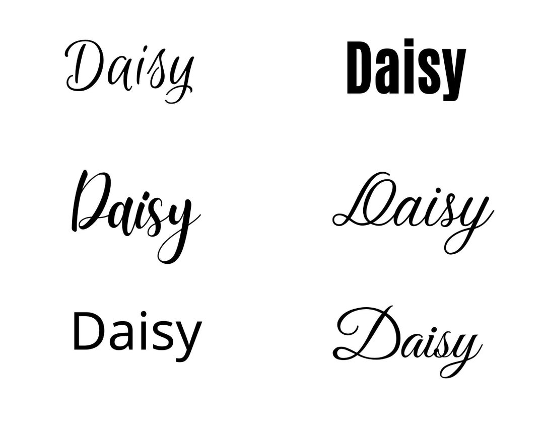 Daisy Svg , Daisy Baby Name Svg, Daisy Wedding Name Svg Etsy