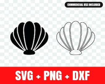 Shell SVG, Mermaid Shell Svg,