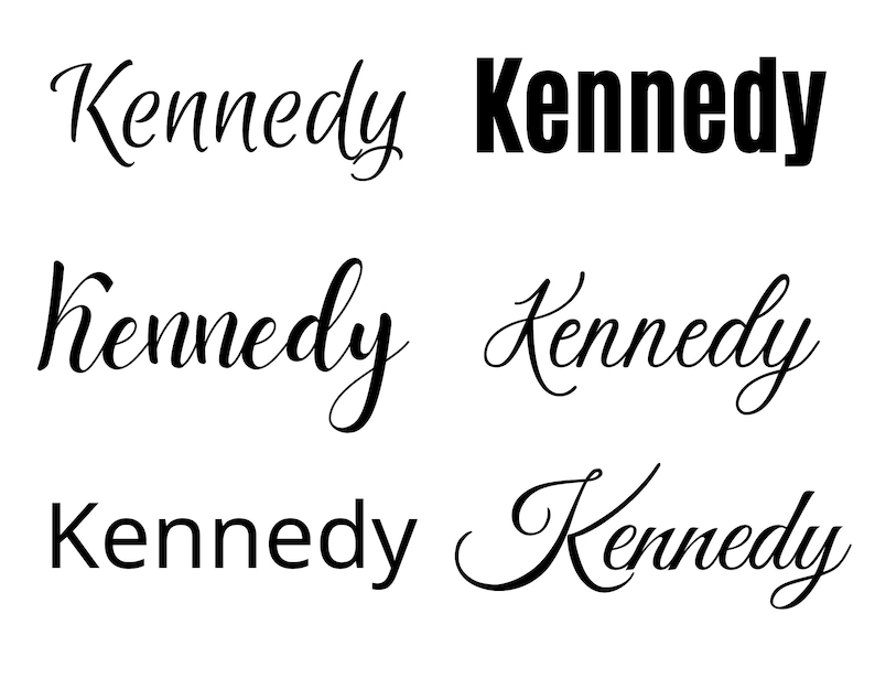 Kennedy Svg Kennedy Baby Name Svg Kennedy Wedding Name Svg Etsy
