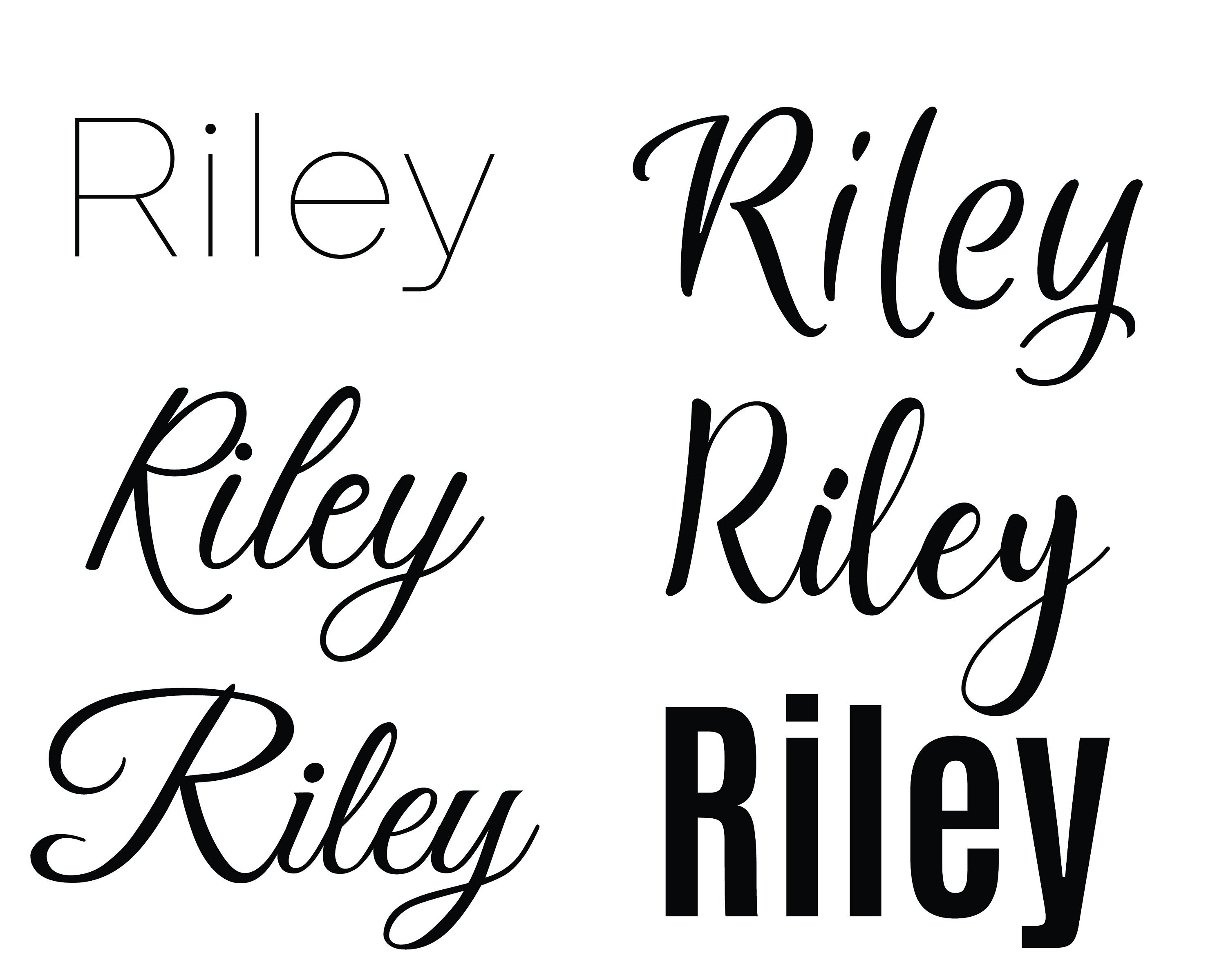Riley svg , Baby Names svg, Wedding Names svg