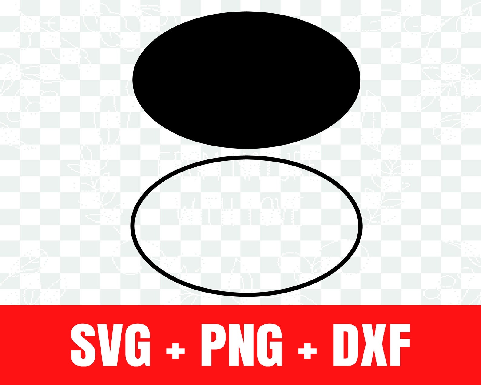 Ovale svg Ovaal silhouet svg Ovale omtrek svg Etsy België