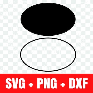 Ovales Svg, Oval Silhouette svg, Ovaler Umriss svg