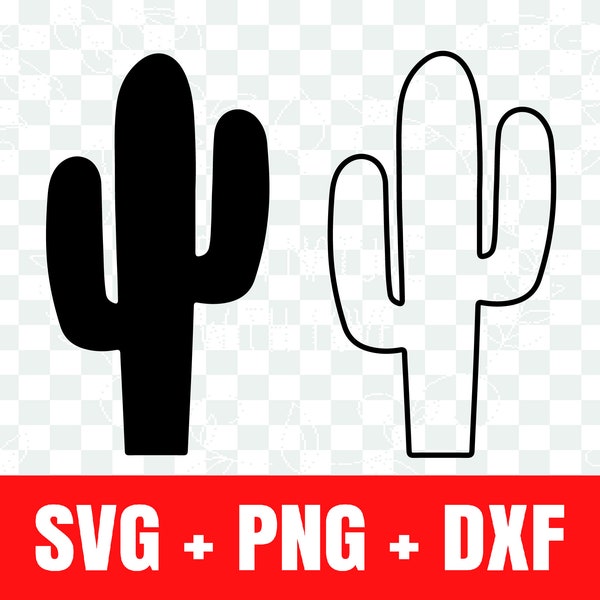 Cactus silhouette svg, Cactus outline svg