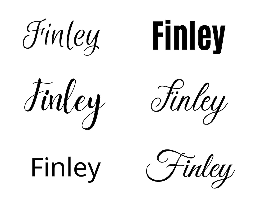Finley Svg , Finley Baby Name Svg, Finley Wedding Name Svg - Etsy